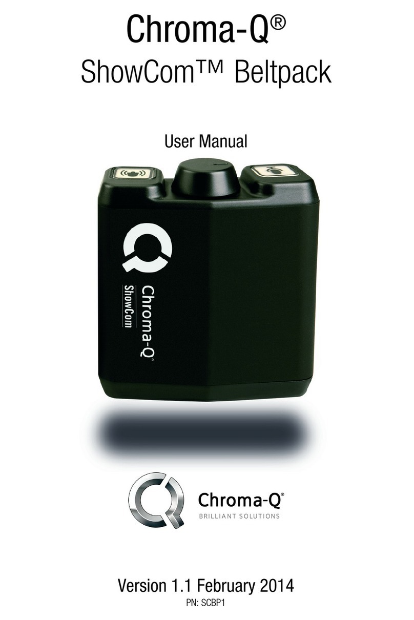 Chroma ShowCom Beltpack user manual