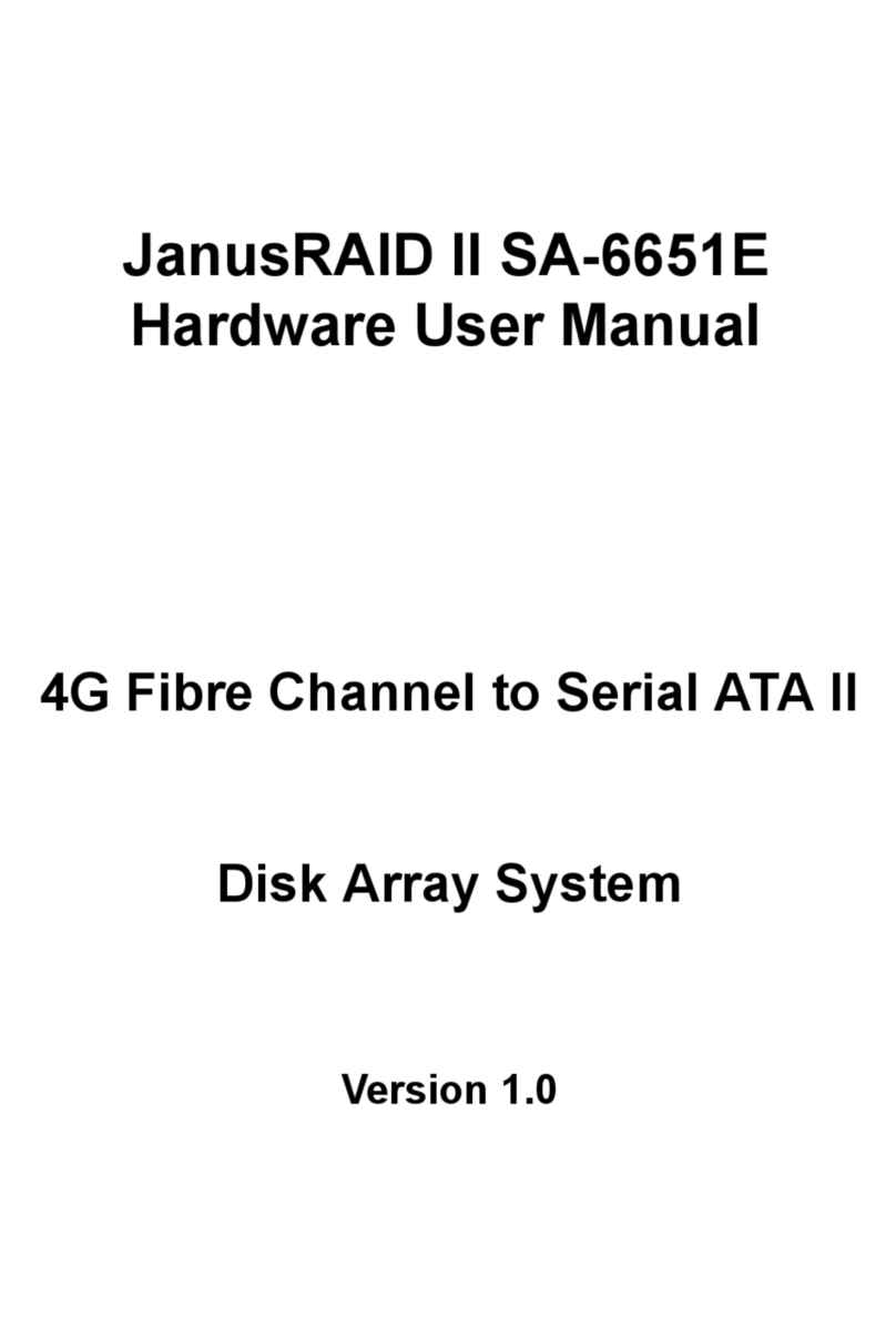 MaxTronic JanusRAID II SA-6651E Hardware user manual