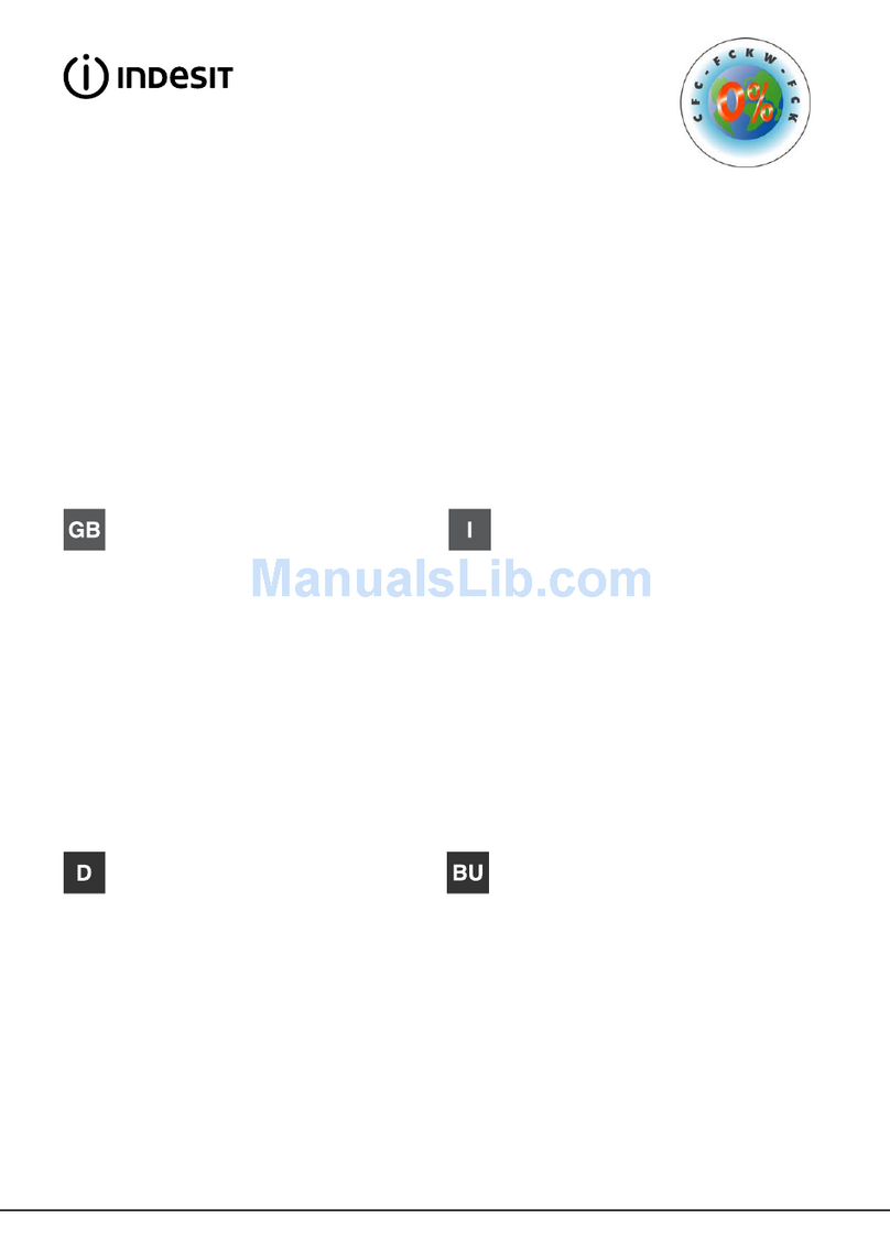 Indesit IN TSZ 16 Series operating instructions