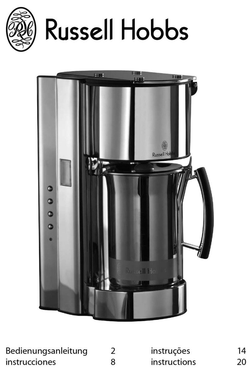Russell Hobbs Coffee machine User manual