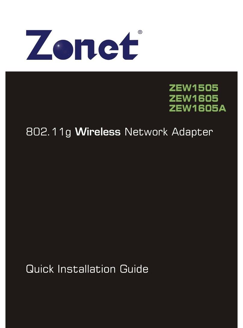 Zonet ZEW1505 Quick installation guide