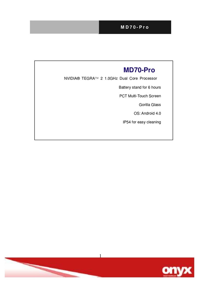 Onyx MD70-Pro User manual