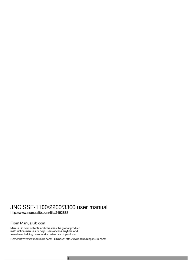JNC SSF-1100 user manual