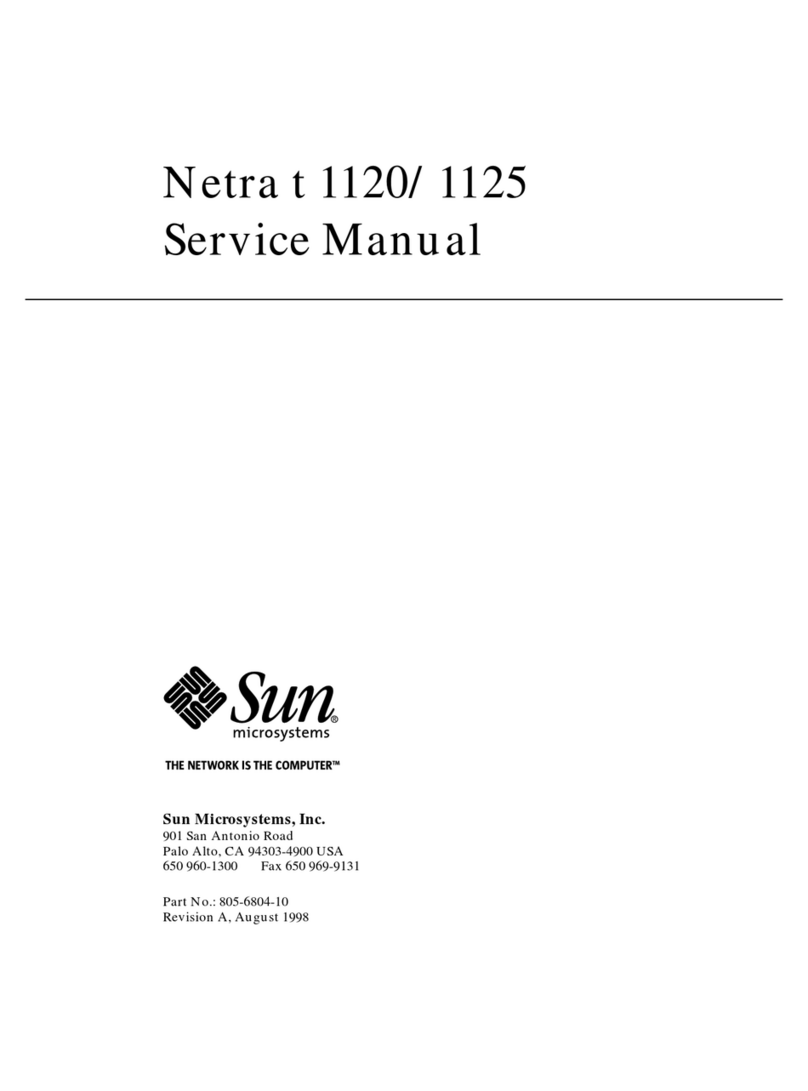 Sun Microsystems Netra t 1125 User manual