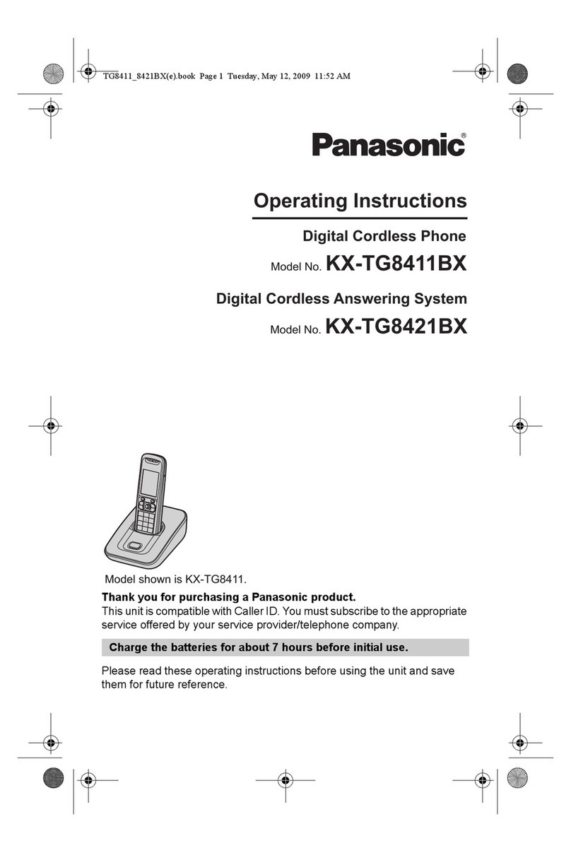 Panasonic KX-TG8411BX User manual