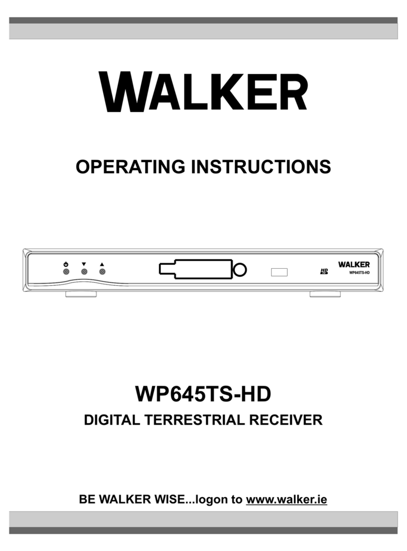 Walker WP645TS-HD operating instructions