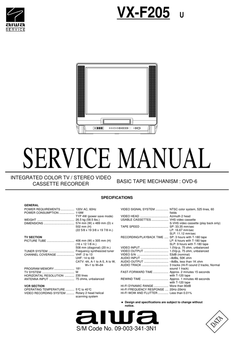 Aiwa VX-F205 User manual