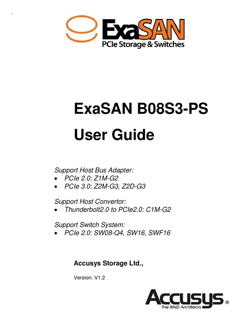 Accusys ExaSAN User manual