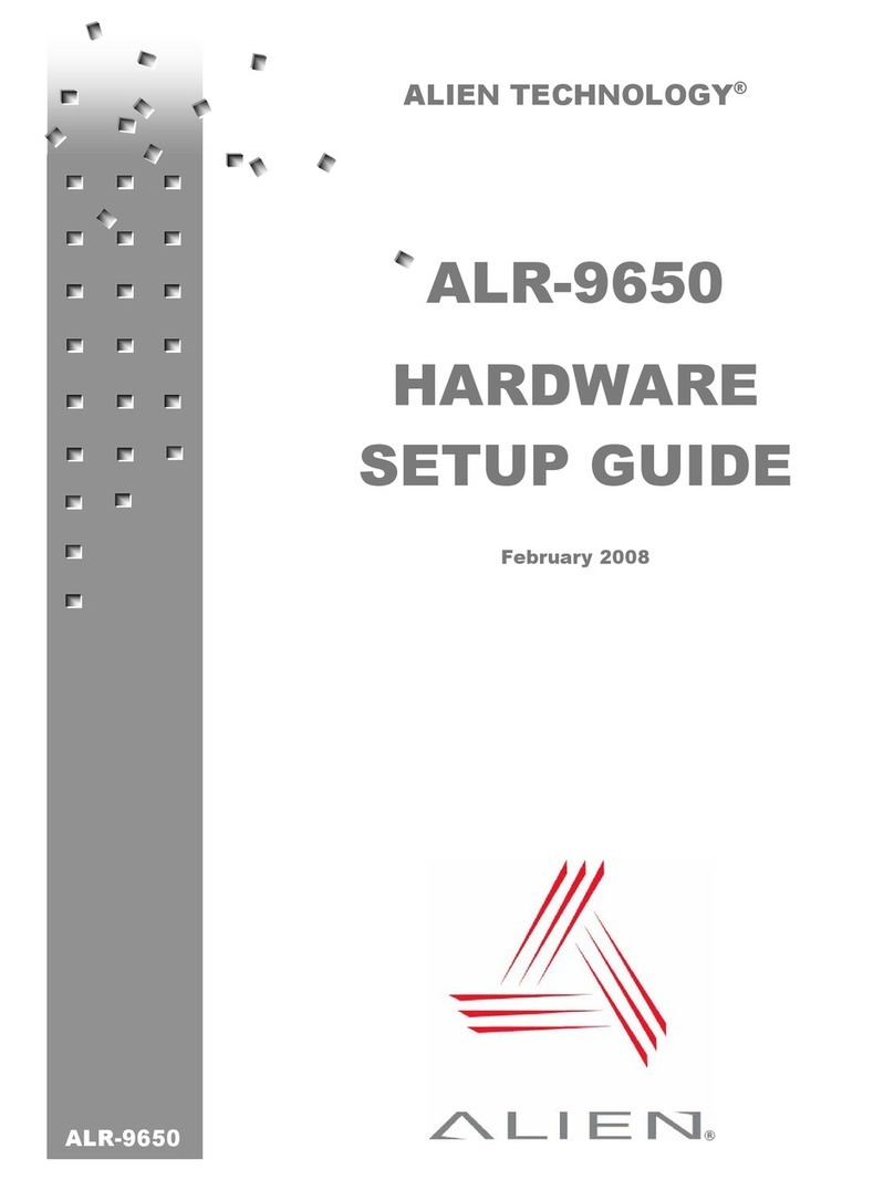 Alien ALR-9650 Hardware setup guide