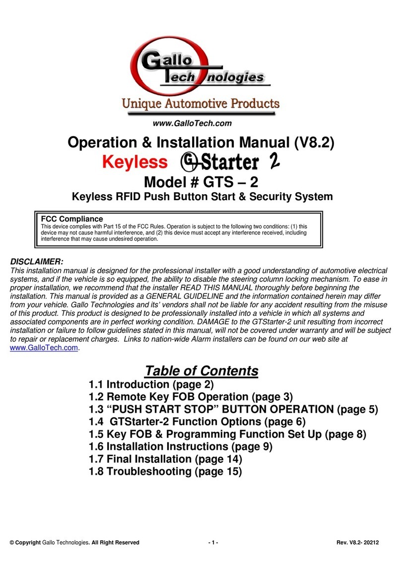Gallo Tech GTStarter-2 GTS-2 User manual