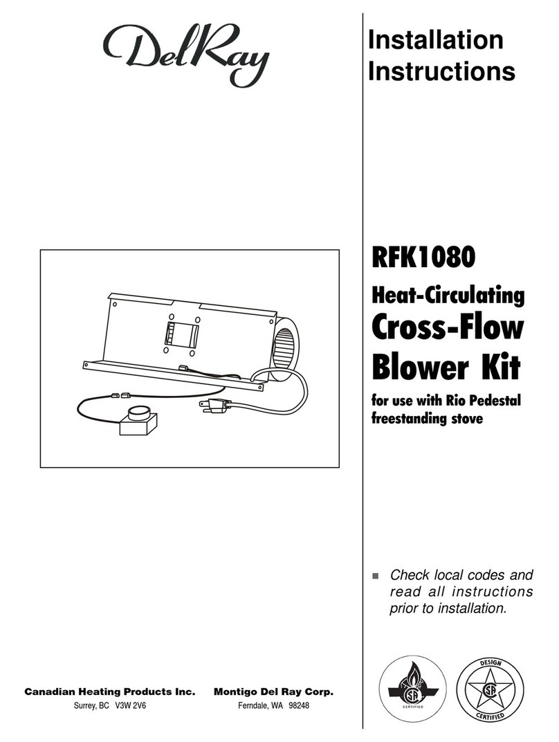 DelRay RFK1080 installation instructions