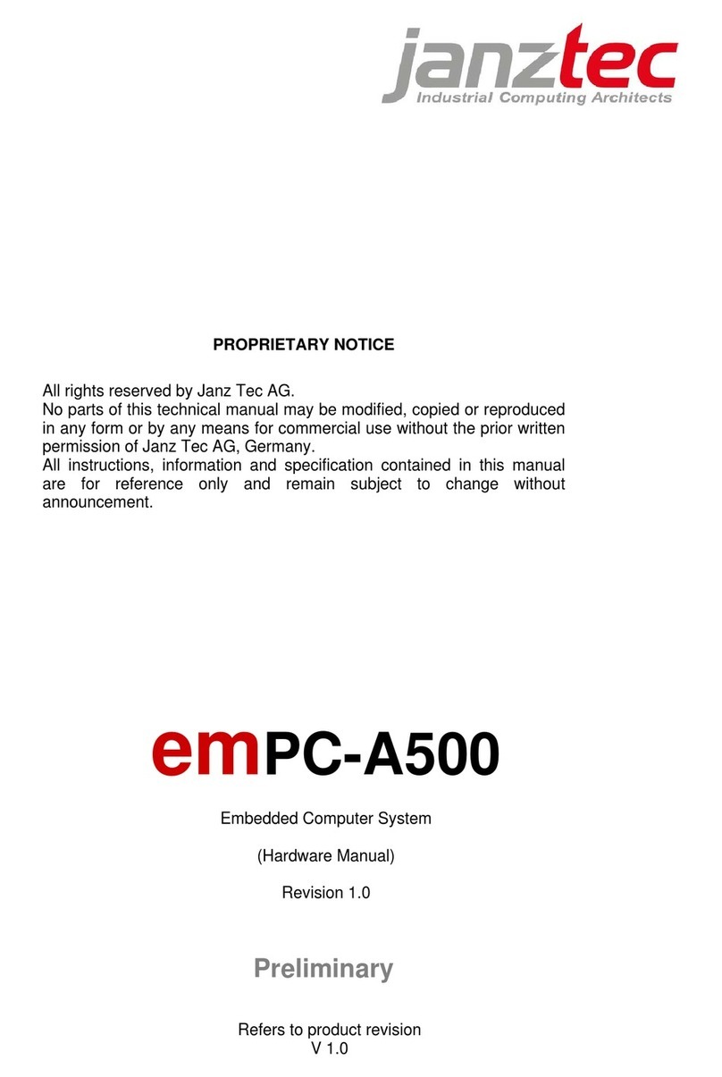 Janz Tec emPC-A500 User manual