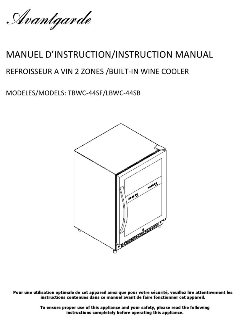 Avangarde TBWC-44SF instruction manual