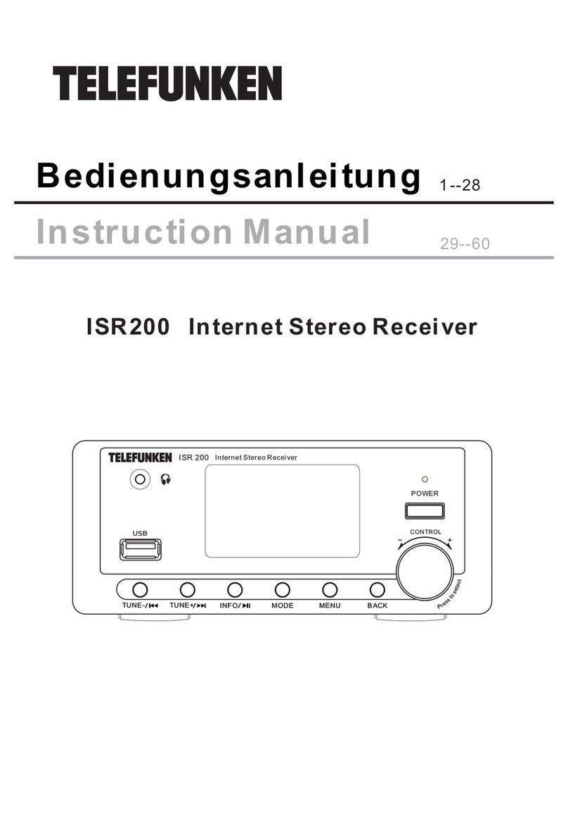 Telefunken ISR200 instruction manual