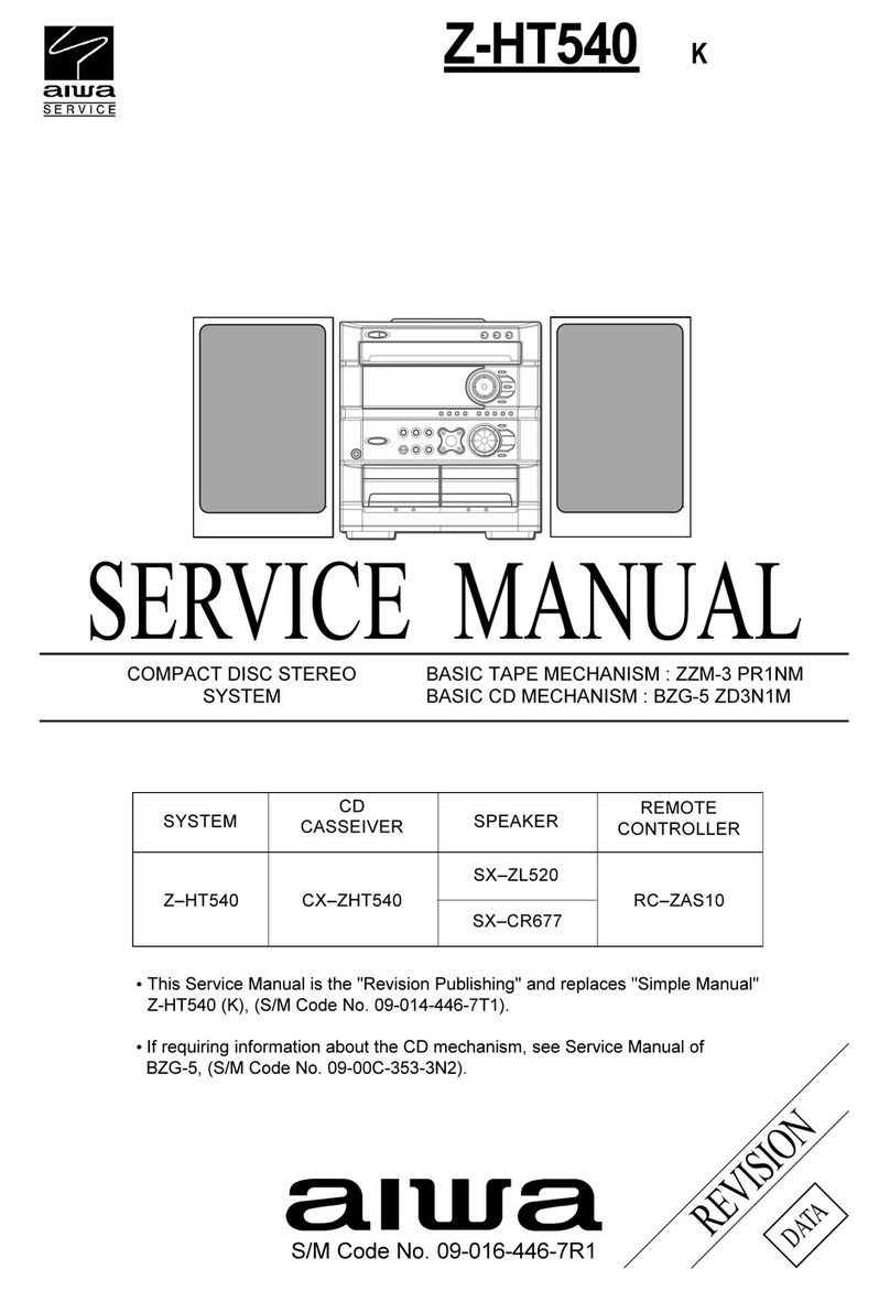 Aiwa Z-HT540 Service manual