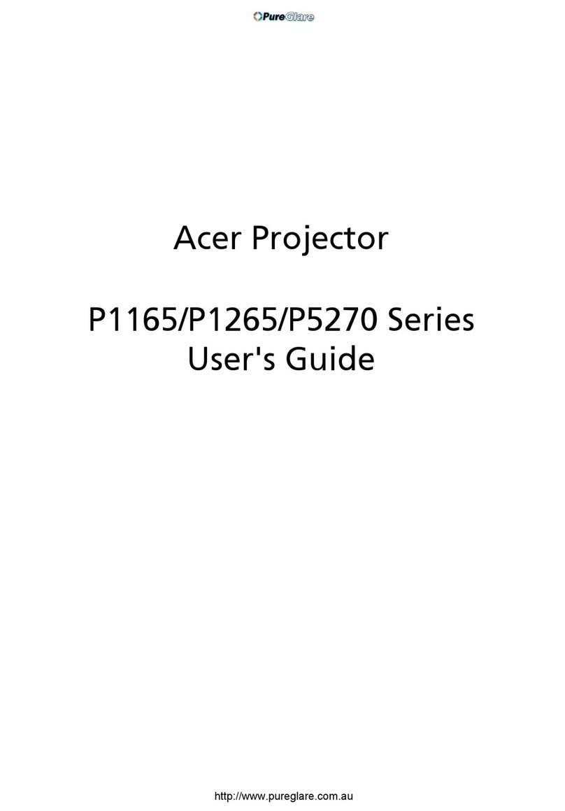 Acer P1165 Series User manual