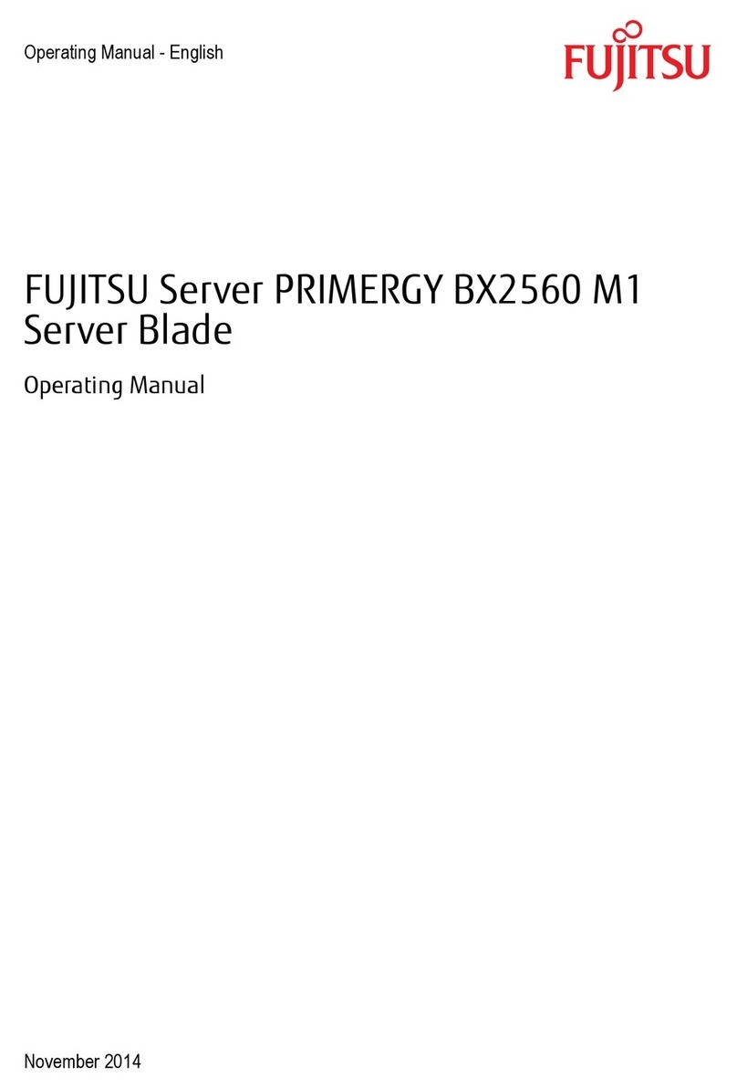 Fujitsu Primergy BX2560 M1 User manual