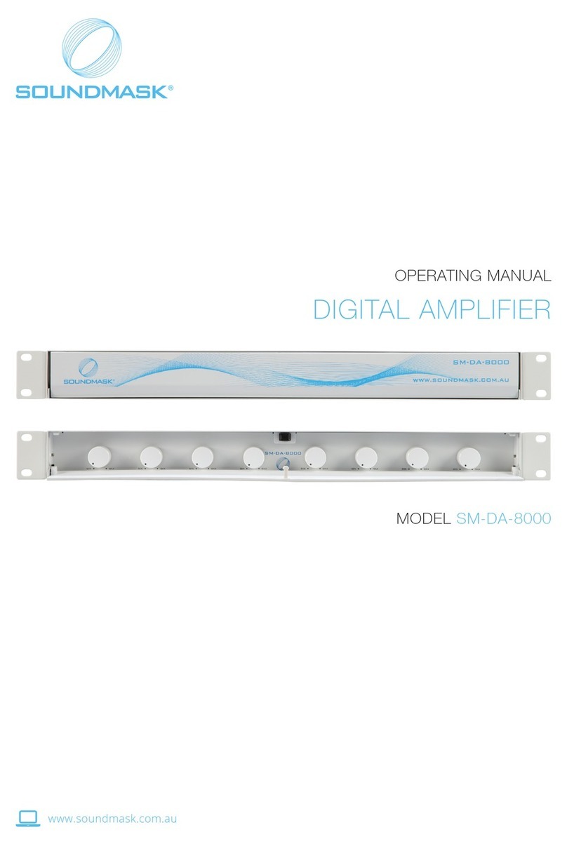 Soundmask SM-DA-8000 operating manual