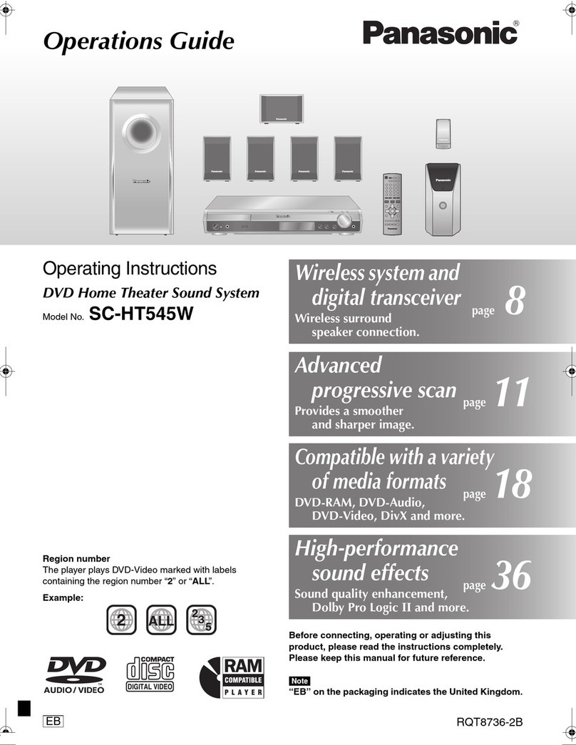 Panasonic SC-HT545W operating instructions