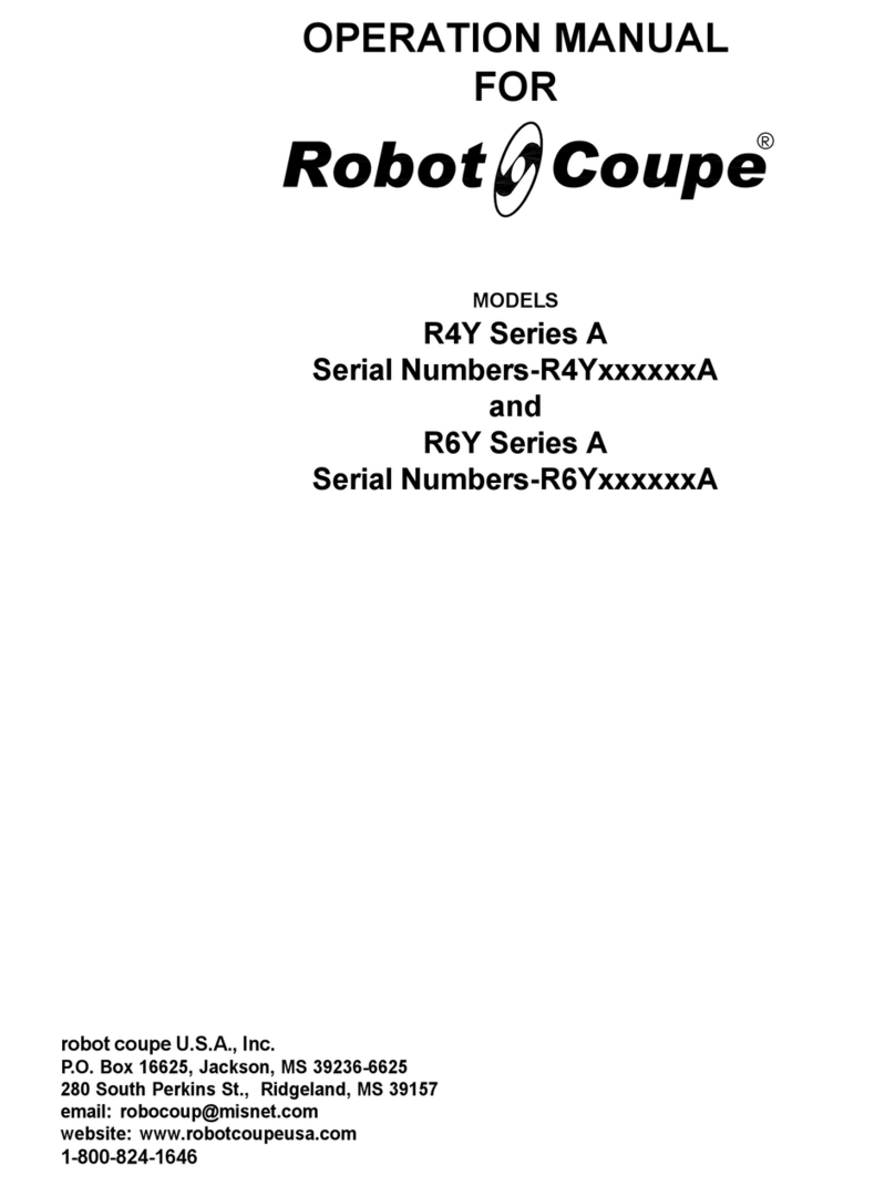 Robot Coupe R6Y Series A User manual