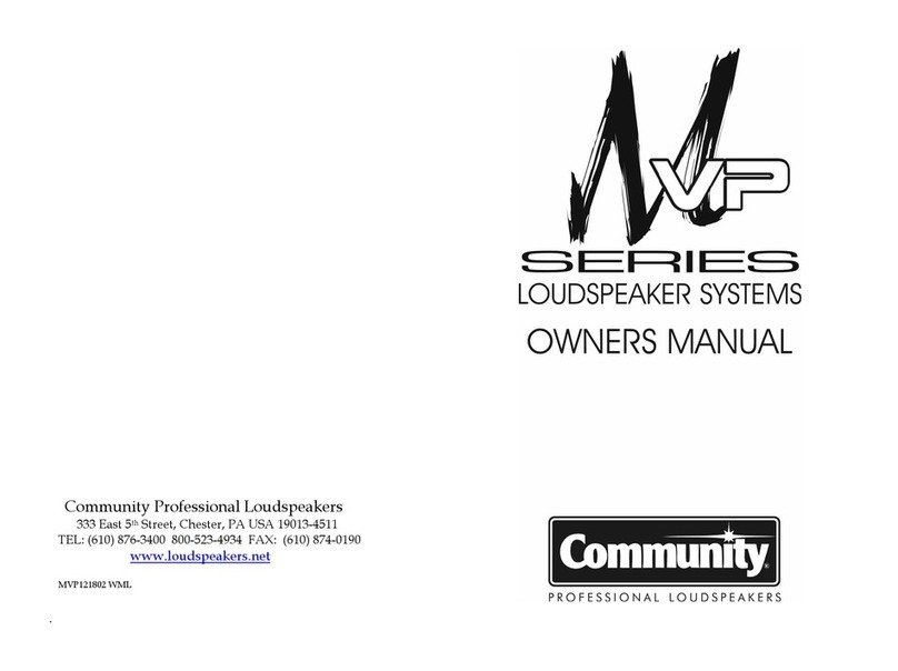 Community MVP25 User manual Community MVP25 User manual