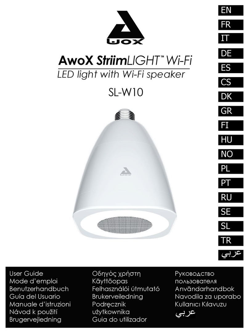 Awox StriimLIGHT SL-W10 User manual