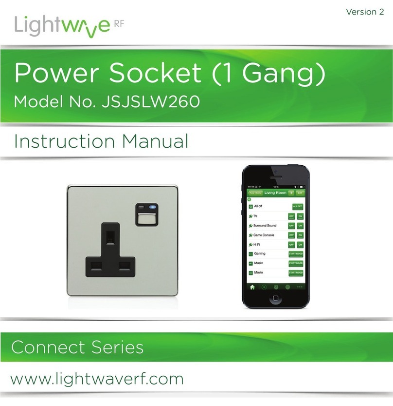 LightwaveRF JSJSLW260 instruction manual LightwaveRF JSJSLW260 instruction manual