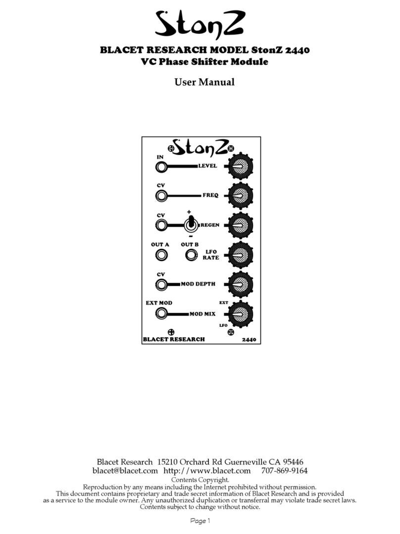 Blacet Research StonZ 2440 user manual