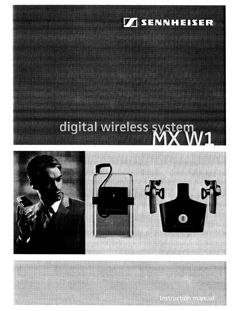 Sennheiser MX W1 User manual Sennheiser MX W1 User manual