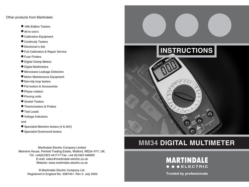 MARTINDALE MM34 Instructions for use