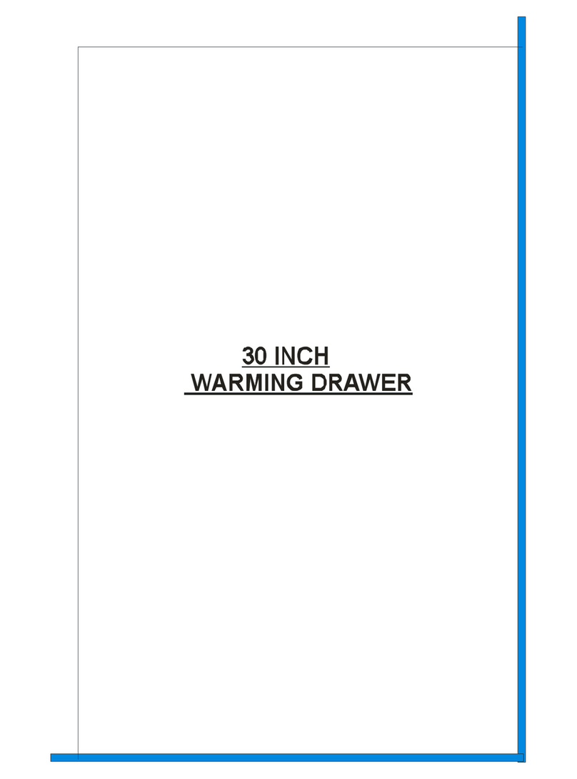Porter&Charles 30 inch warming drawer User manual