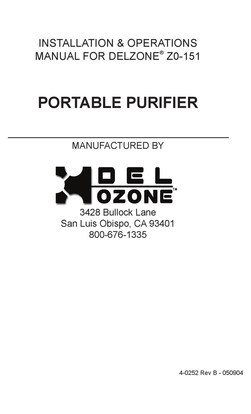 Del ozone Z0-151 Installation & operation manual
