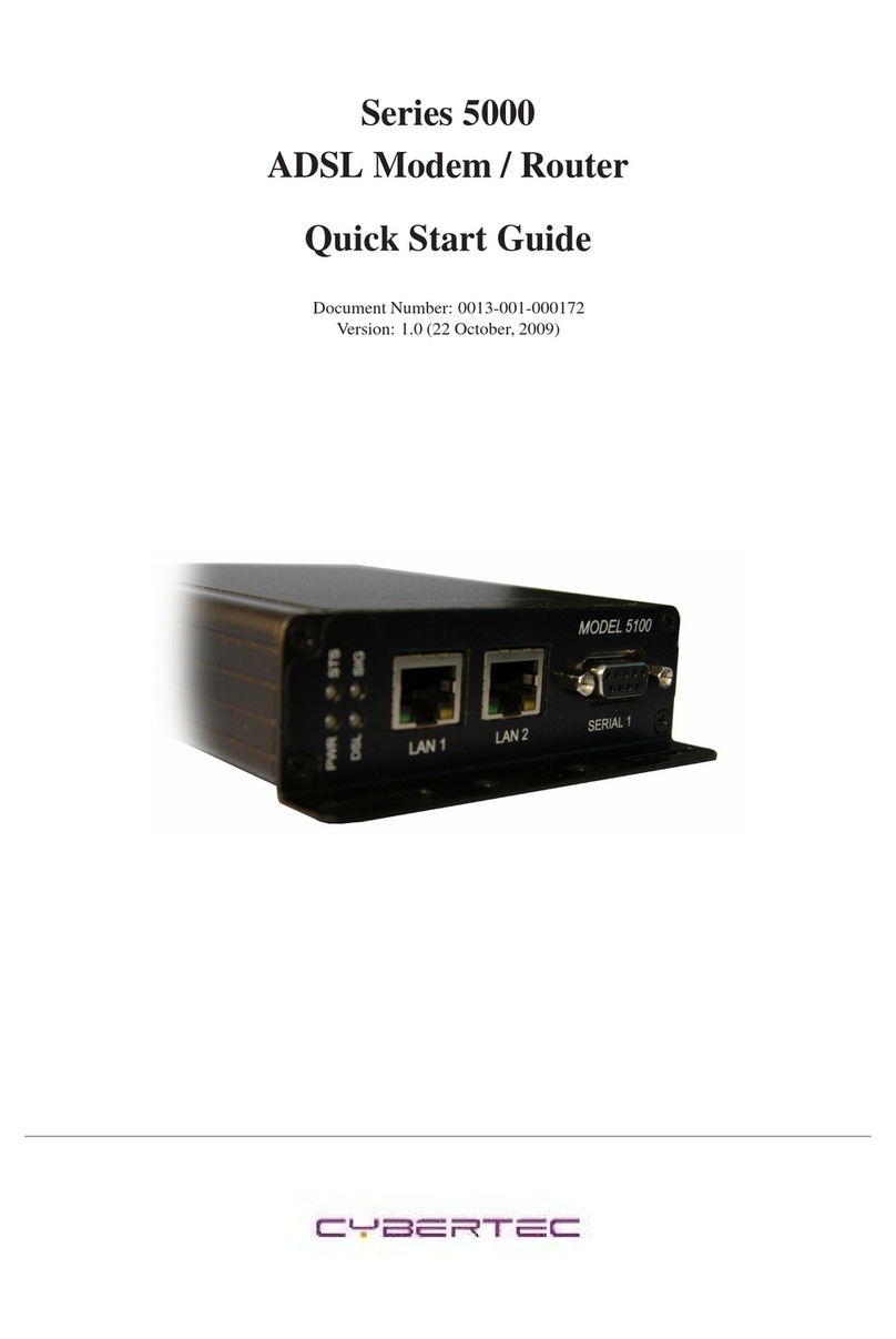 Cybertec 5000 series User manual
