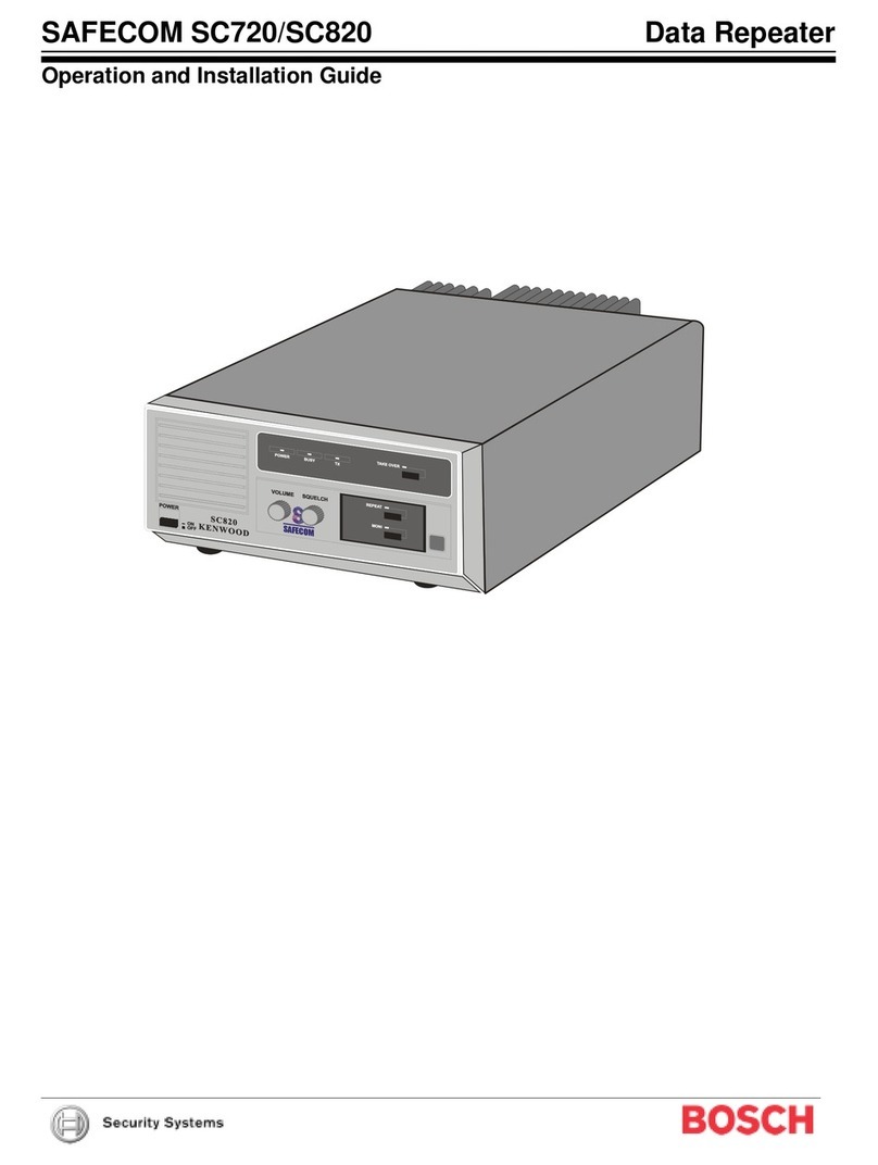 Bosch Safecom SC720 Operation and installation guide