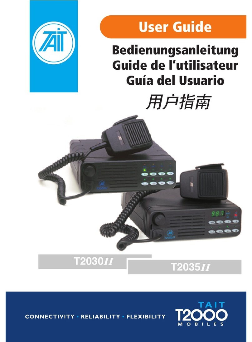 Tait T2030II User manual