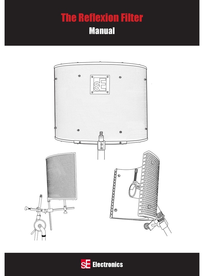 SE Electronics Reflexion Filter manual