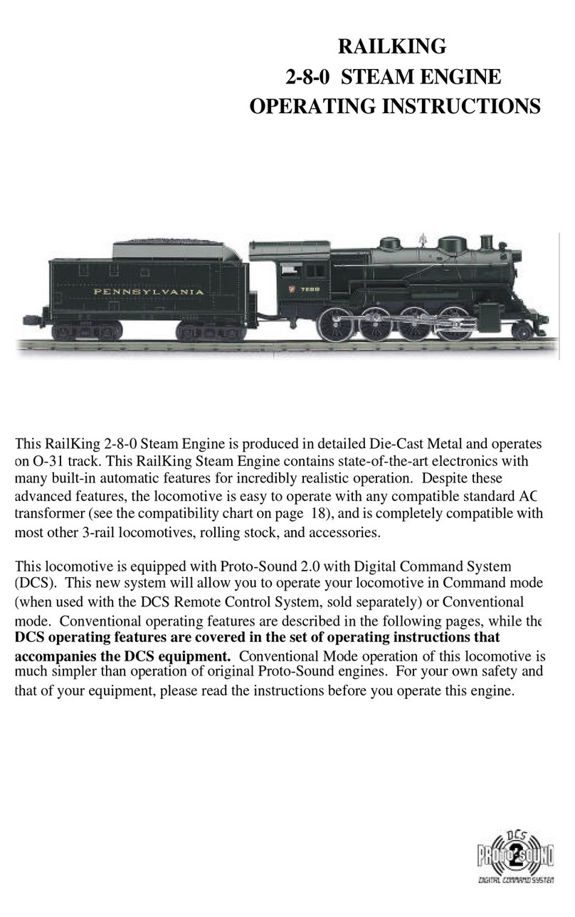 Rail King 2-8-0 STEAM ENGINE operating instructions Rail King 2-8-0 STEAM ENGINE operating instructions