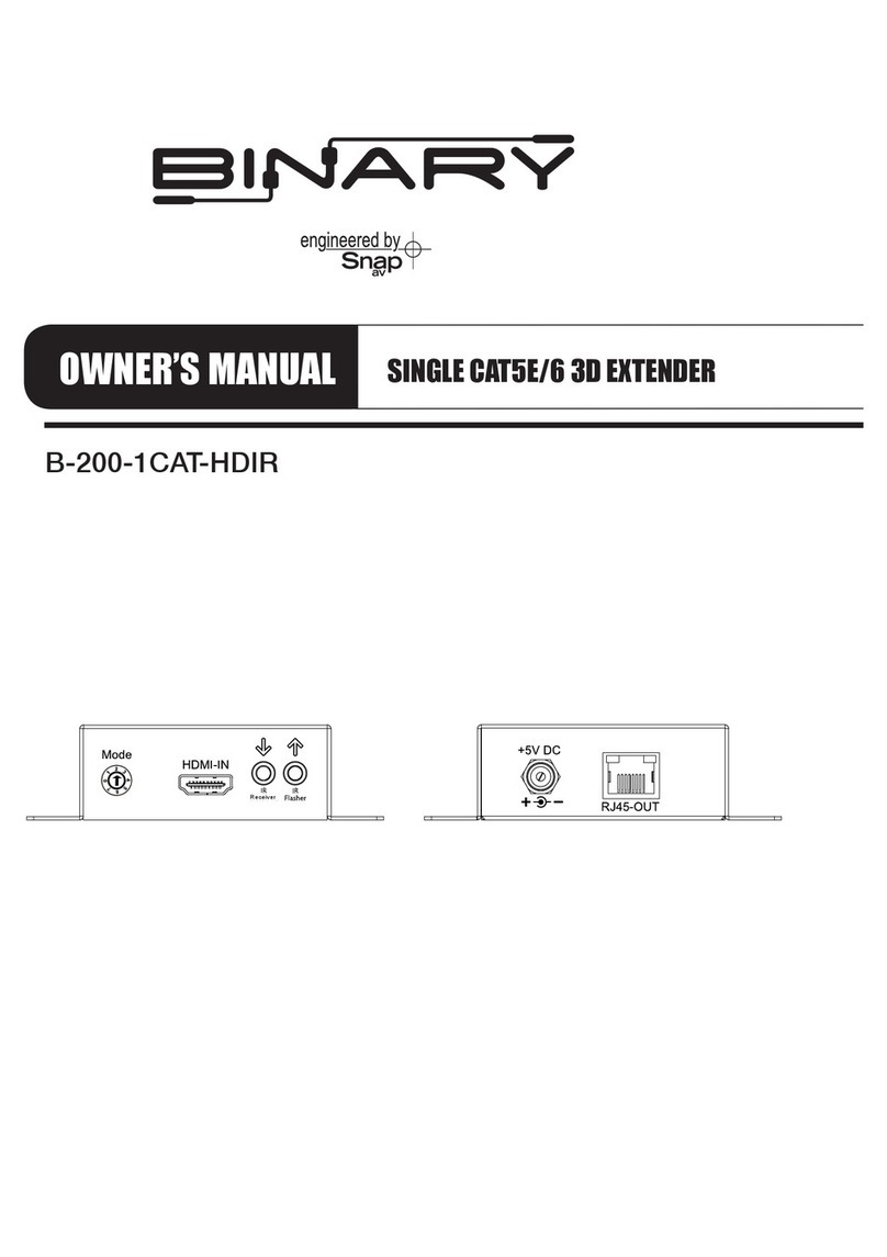 Binary B-200-1CAT-HDIR User manual