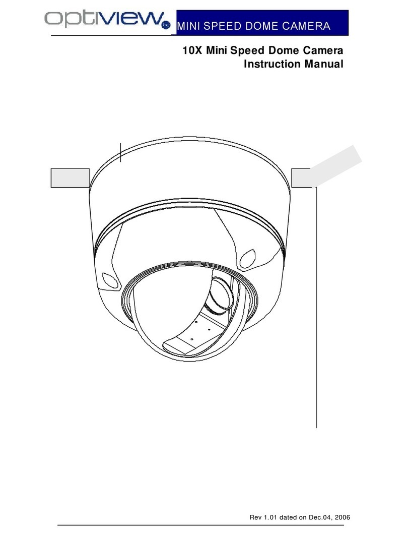 Optiview 10X Mini Speed Dome Camera instruction manual