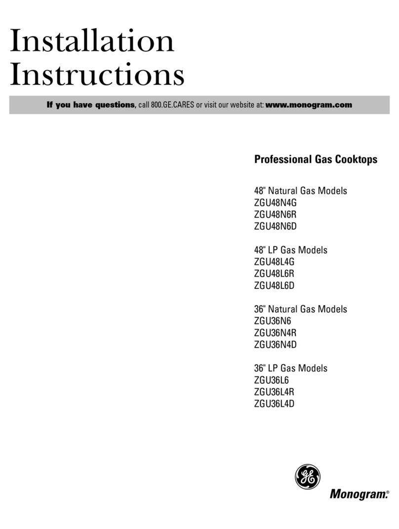 GE Monogram ZGU48N4G User manual