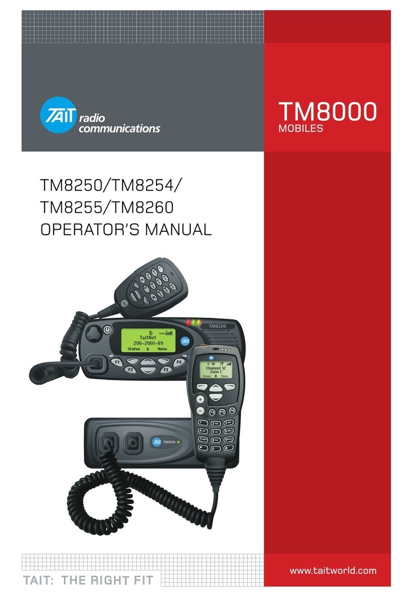 Tait TM8250 Operator's manual