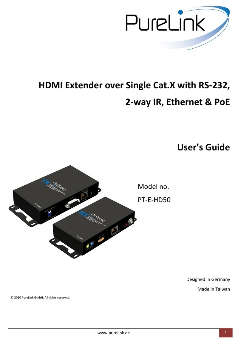 PureLink PT-E-HD50 User manual