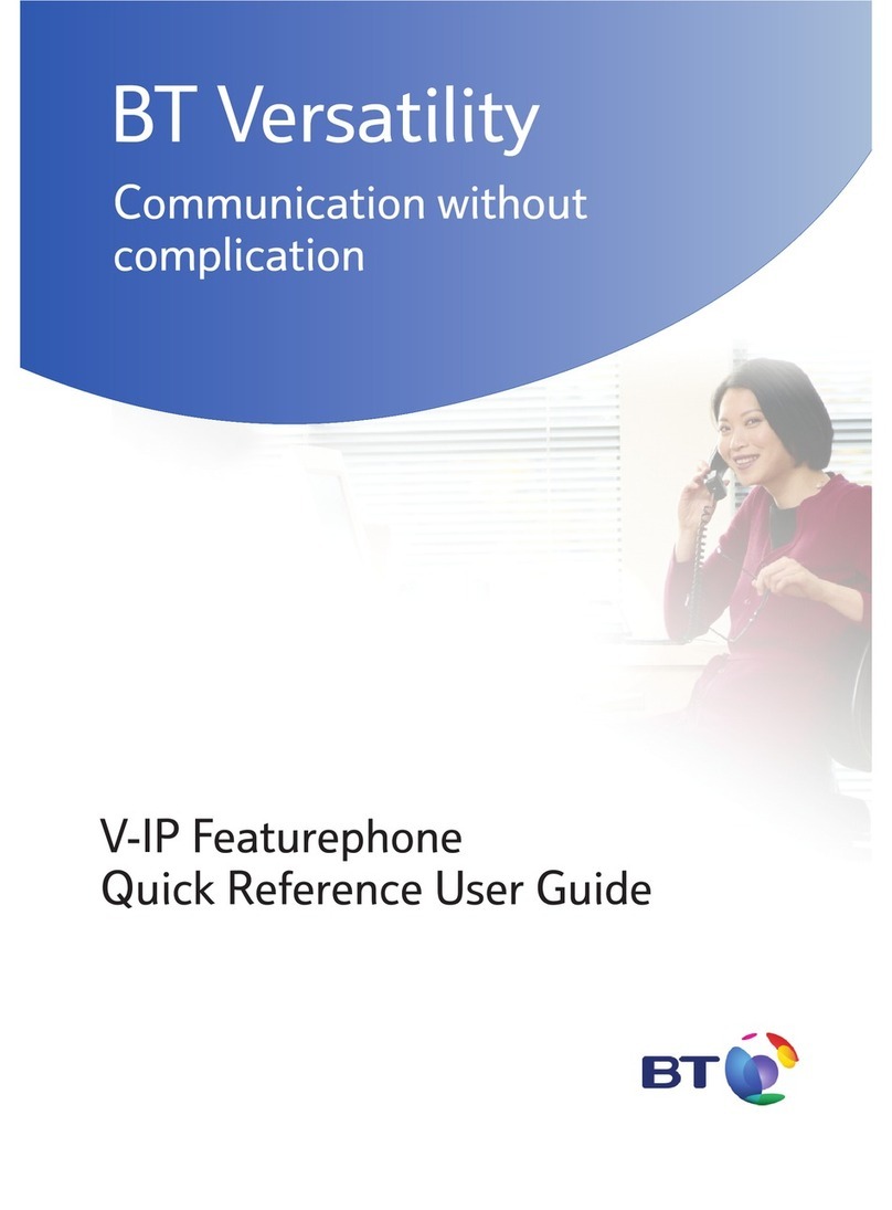 BT V-IP Featurehone Quick reference user guide