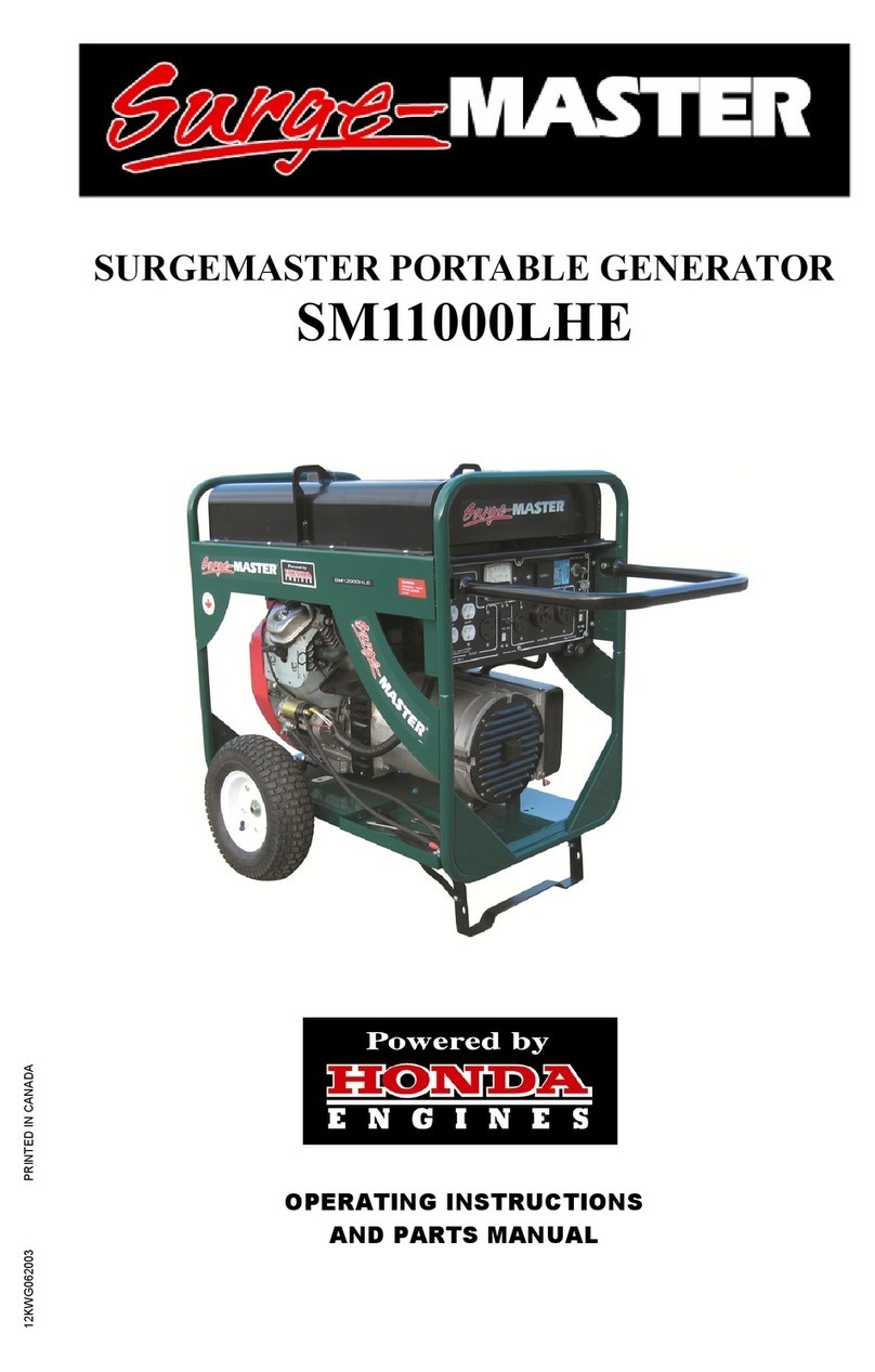 SURGEMASTER SM11000LHE operating instructions