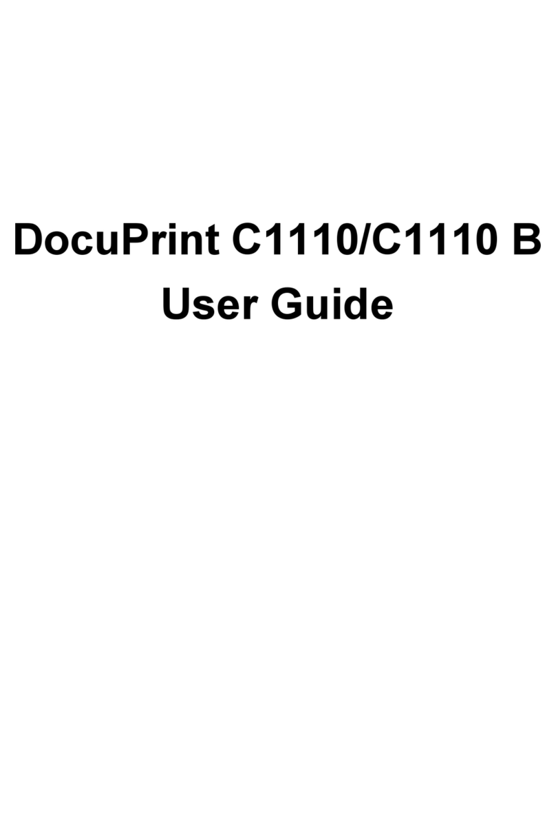 Fuji Xerox DocuPrint C1110 B User manual Fuji Xerox DocuPrint C1110 B User manual