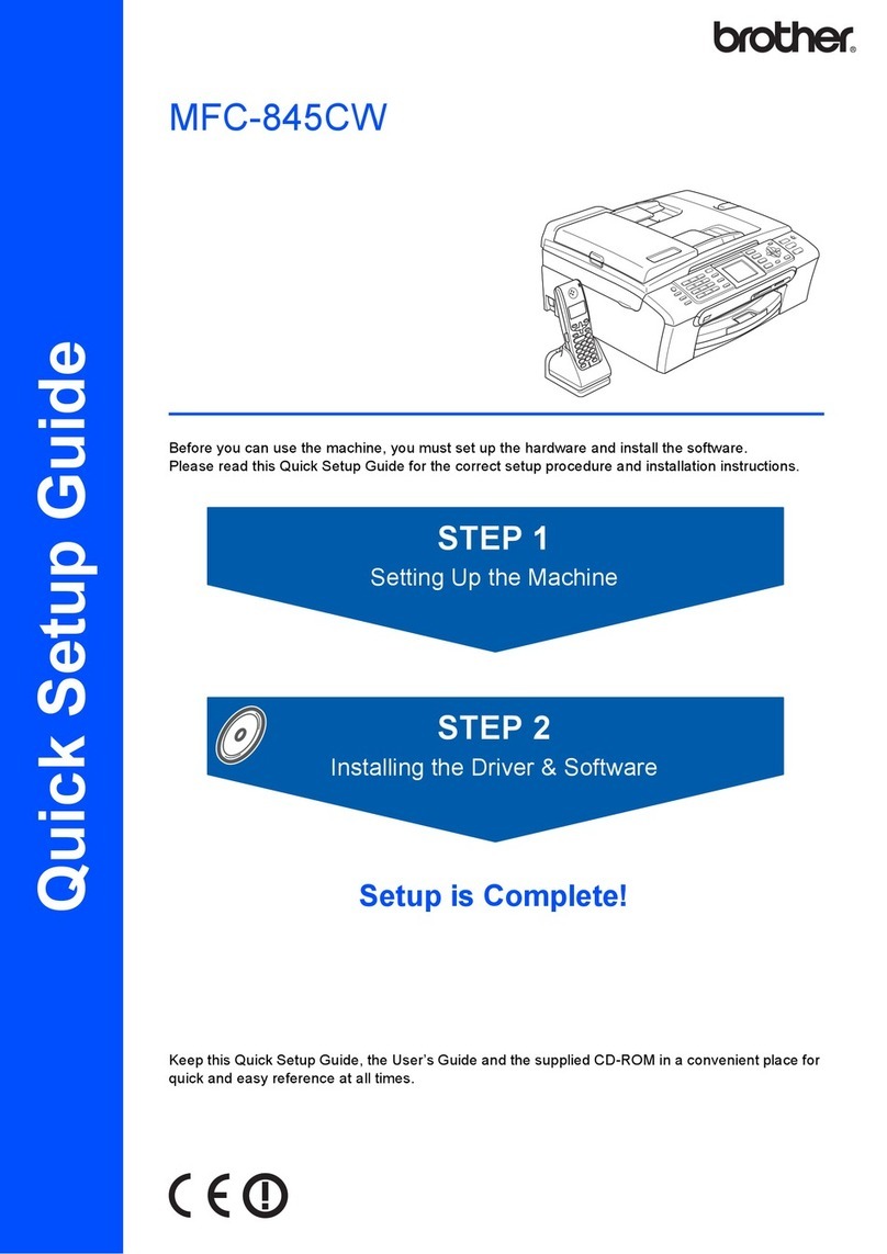 Brother MFC 845CW - Color Inkjet - All-in-One User manual