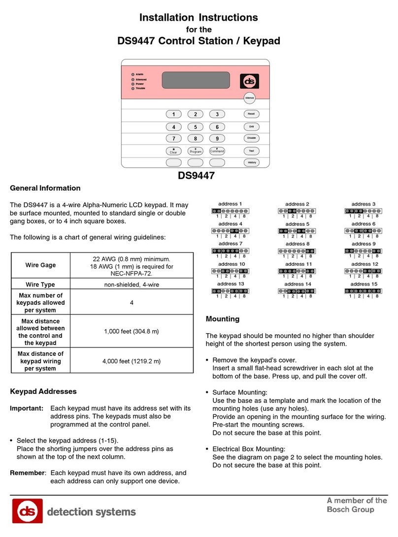 Detection Systems DS9447 User manual