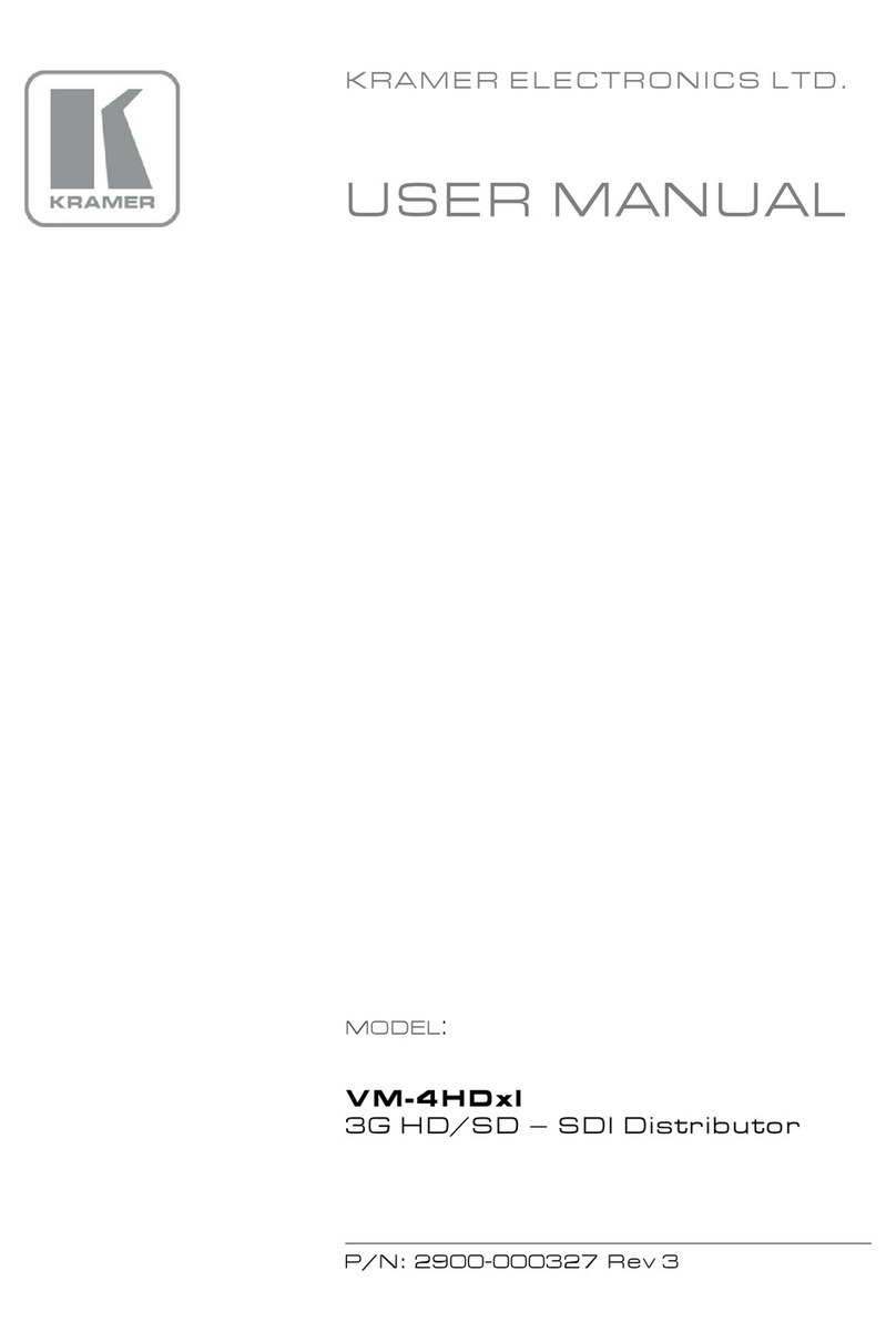 Kramer VM-4HDxl User manual Kramer VM-4HDxl User manual