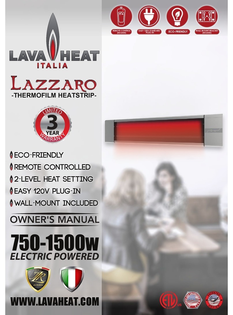 Lava Heat Lazzaro owner's manual