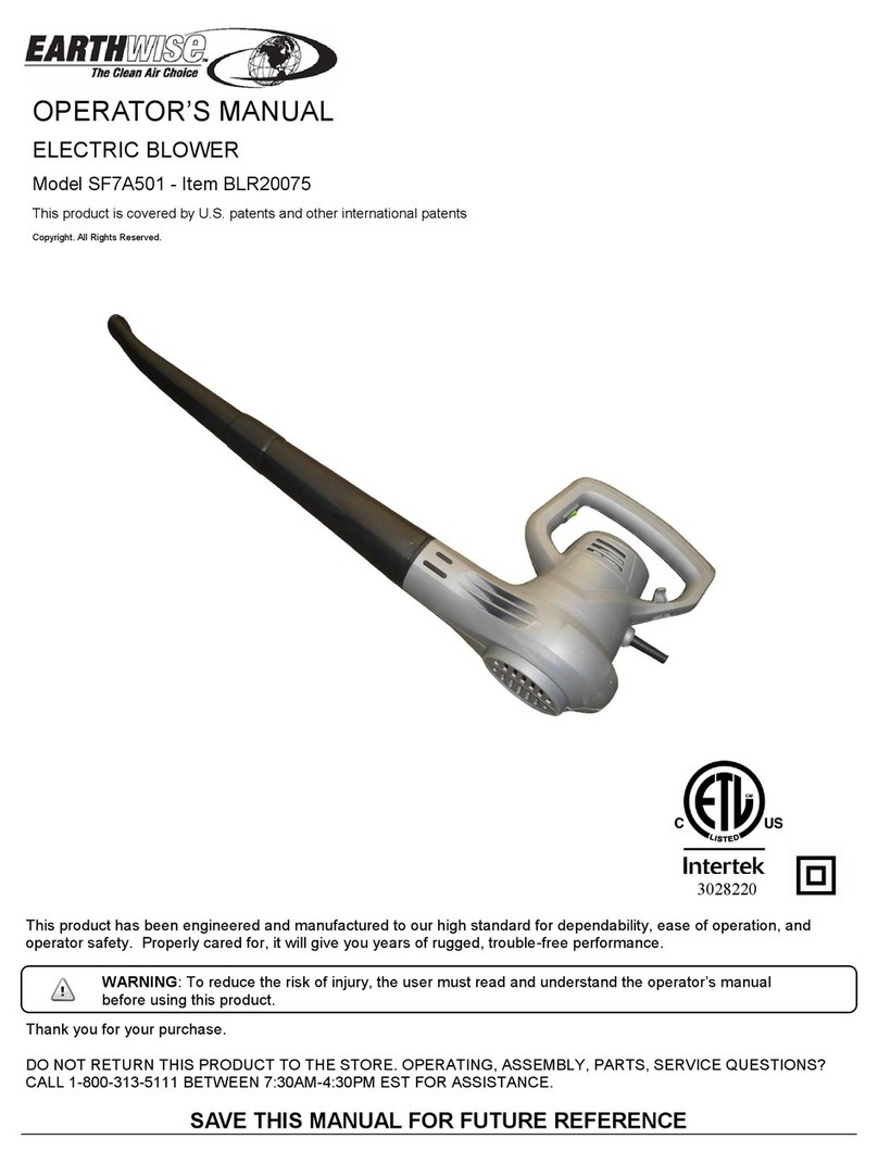 EarthWise BLR20075 Operator's manual